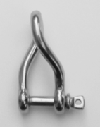 Stainless Steel Twisted D Shackle